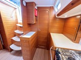 Galley to port aft cabin